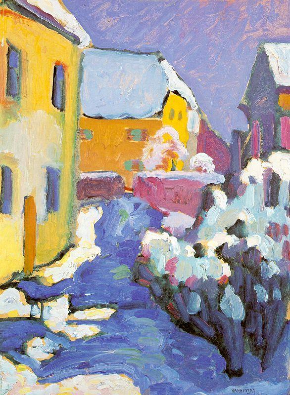Wassily Kandinsky Cemetery and Vicarage in Kochel oil painting picture